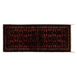 Tajabad Handmade Runner, Red, L200 x W80cm